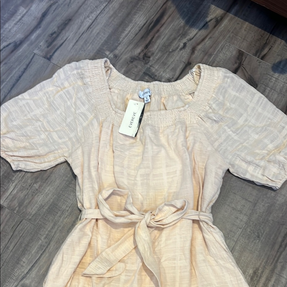 Evereve Cream Puff Sleeve Midi Sundress - Picture 3 of 4